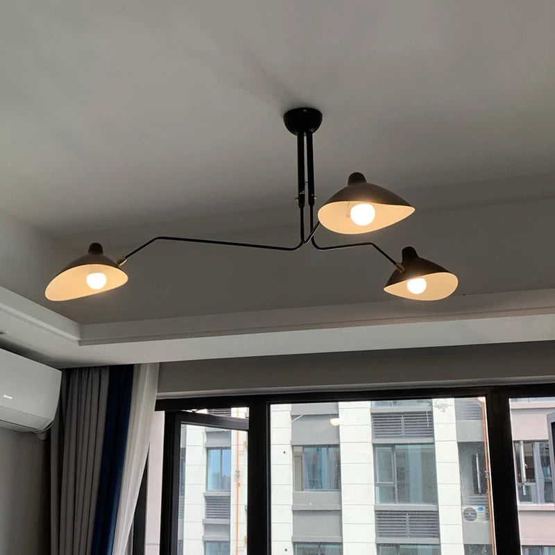 Moderne 3-armige Plafondlamp met Verstelbare Armen - Plafonniere voor Slaapkamer en Woonkamer 7