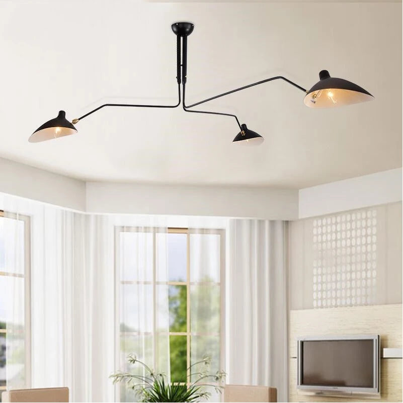 Moderne 3-armige Plafondlamp met Verstelbare Armen - Plafonniere voor Slaapkamer en Woonkamer 8