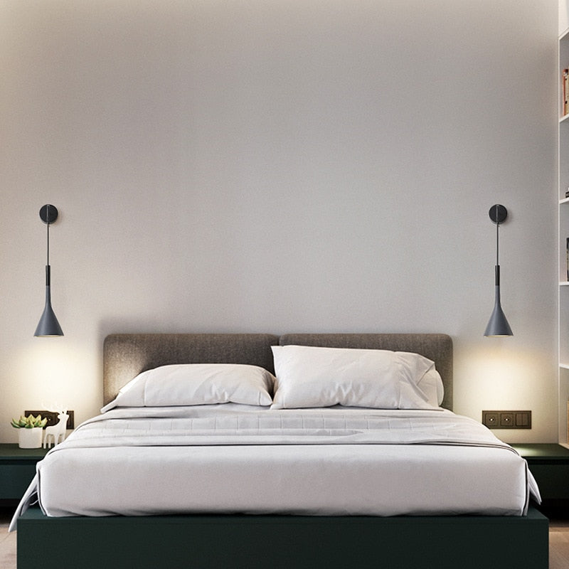 Moderne Bedside Pendant Wandlampen met Verstelbare Koord – Scandinavisch Design 4