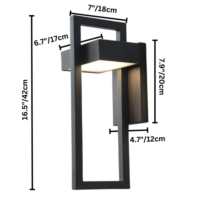 Moderne Buiten Wandlamp met LED Verlichting – Weerbestendig Aluminium Design voor Tuinen en Terrassen 6
