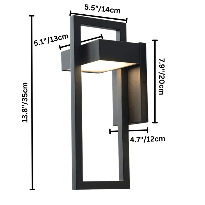 Moderne Buiten Wandlamp met LED Verlichting – Weerbestendig Aluminium Design voor Tuinen en Terrassen 7