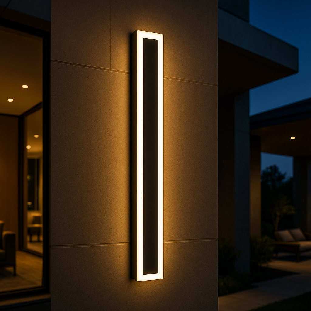Moderne Buiten Wandlamp van Metaal met LED 8*60 CM