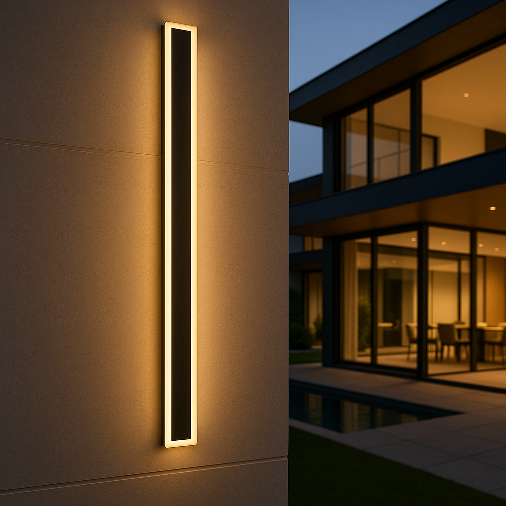 Moderne Buiten Wandlamp van Metaal met LED 8*150 CM