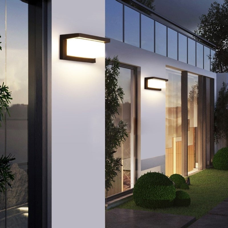 Moderne Buitenlamp Zwart met Bewegingssensor Model B