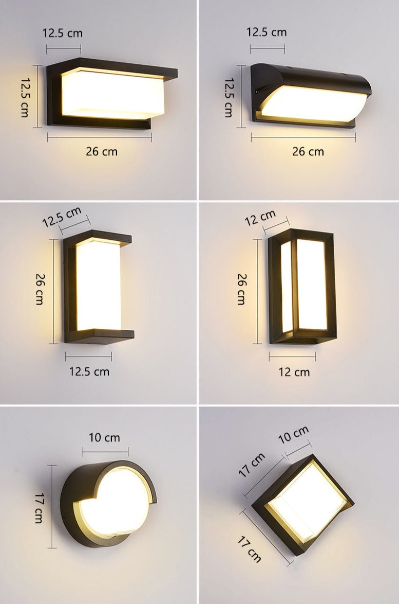 Moderne Buitenlamp Zwart met Bewegingssensor