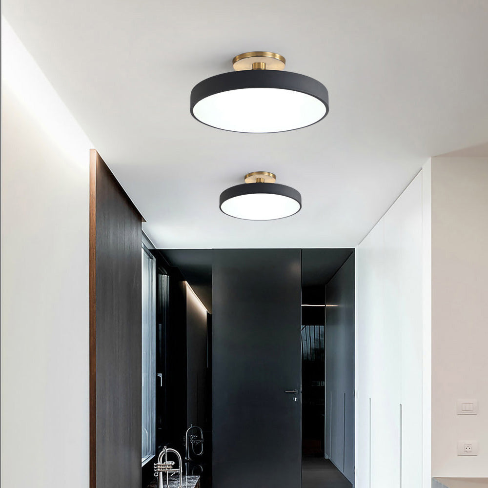 Moderne Ronde LED Hangende Plafondlamp Zwart 50cm*13cm (36W)