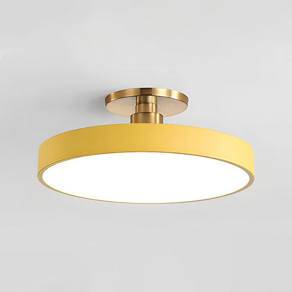 Moderne Ronde LED Hangende Plafondlamp Geel
