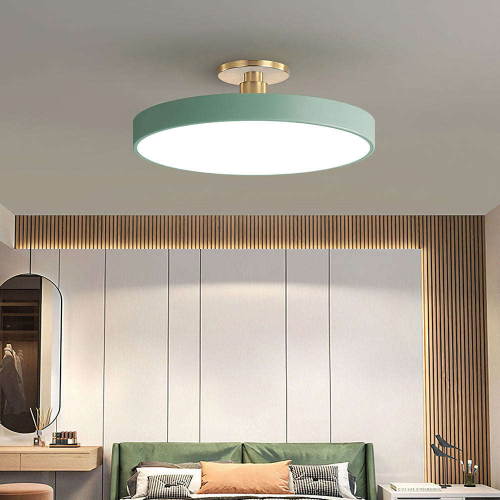 Moderne Ronde LED Hangende Plafondlamp Groen
