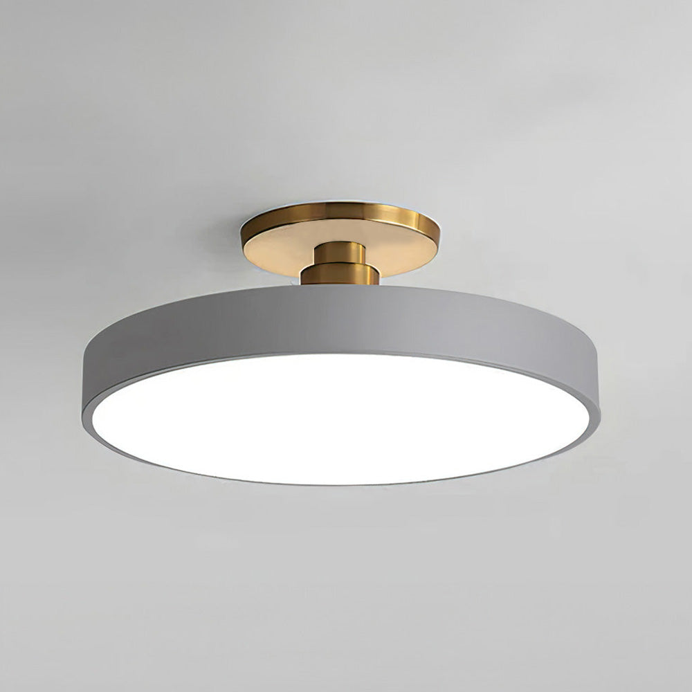 Moderne Ronde LED Hangende Plafondlamp Grijs
