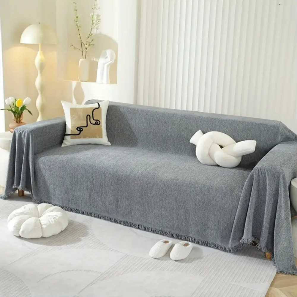 Moderne Diervriendelijke Bankhoes met Getextureerde Afwerking en Antislip Onderzijde 3
