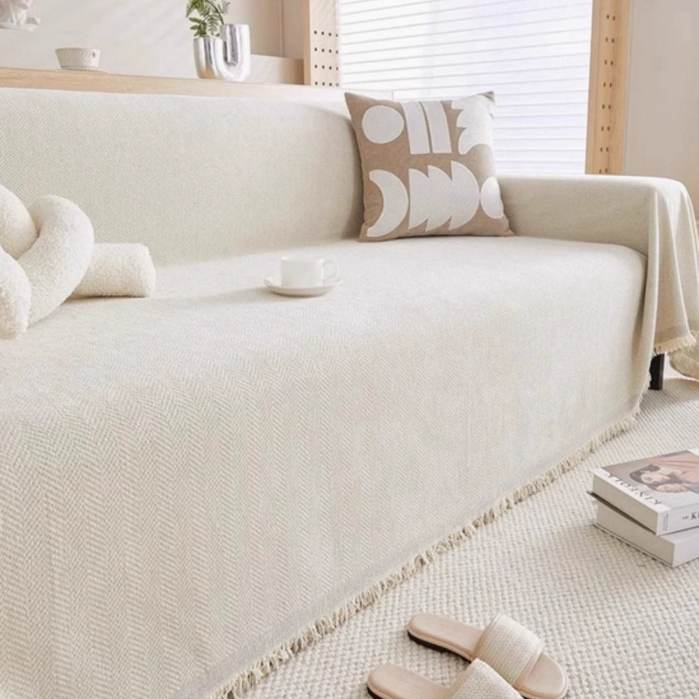 Moderne Diervriendelijke Bankhoes met Getextureerde Afwerking en Antislip Onderzijde 7