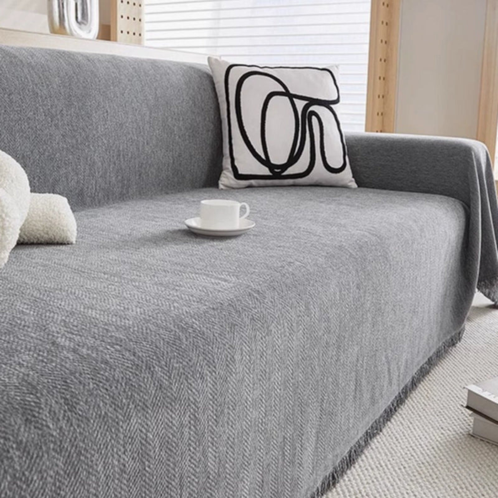 Moderne Diervriendelijke Bankhoes met Getextureerde Afwerking en Antislip Onderzijde 9