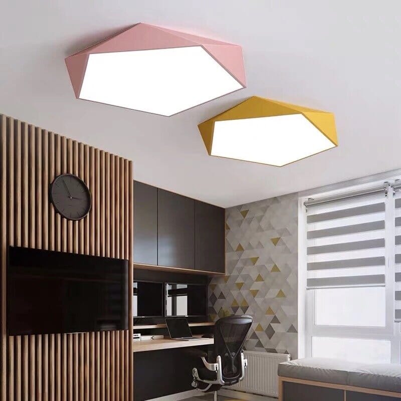 Plafondlamp met Geometrisch Ontwerp en LED Verlichting