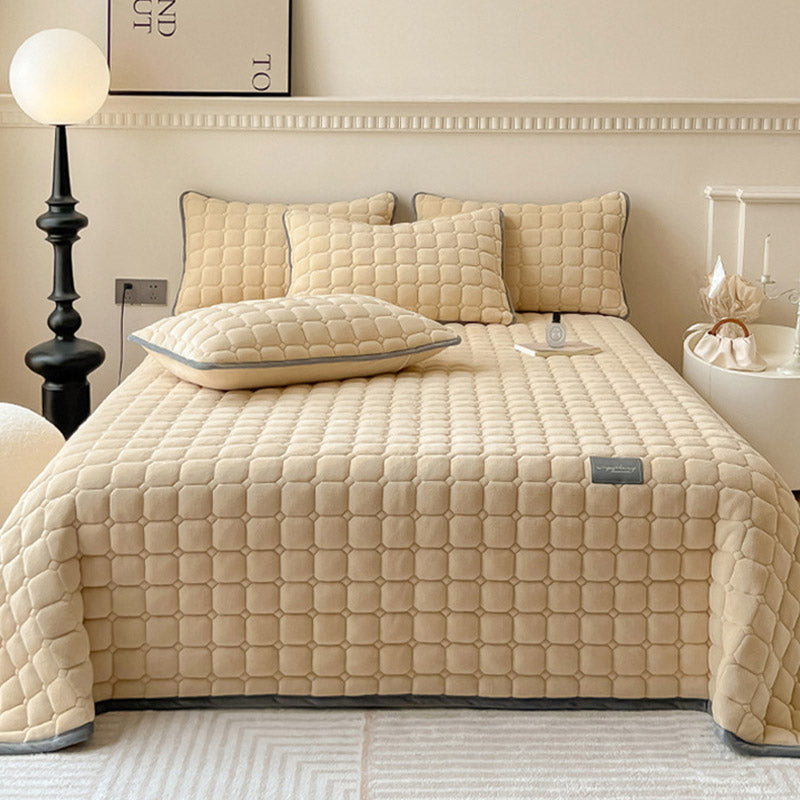 Moderne Fleece Deken met Vierkante Textuur voor Comfort en Multifunctioneel Gebruik 10