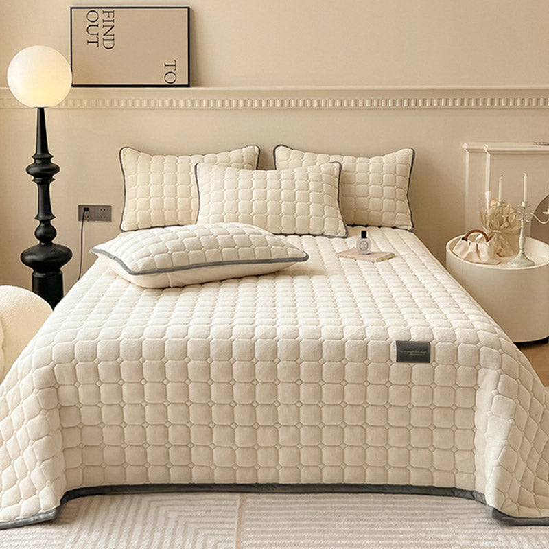 Moderne Fleece Deken met Vierkante Textuur voor Comfort en Multifunctioneel Gebruik 17