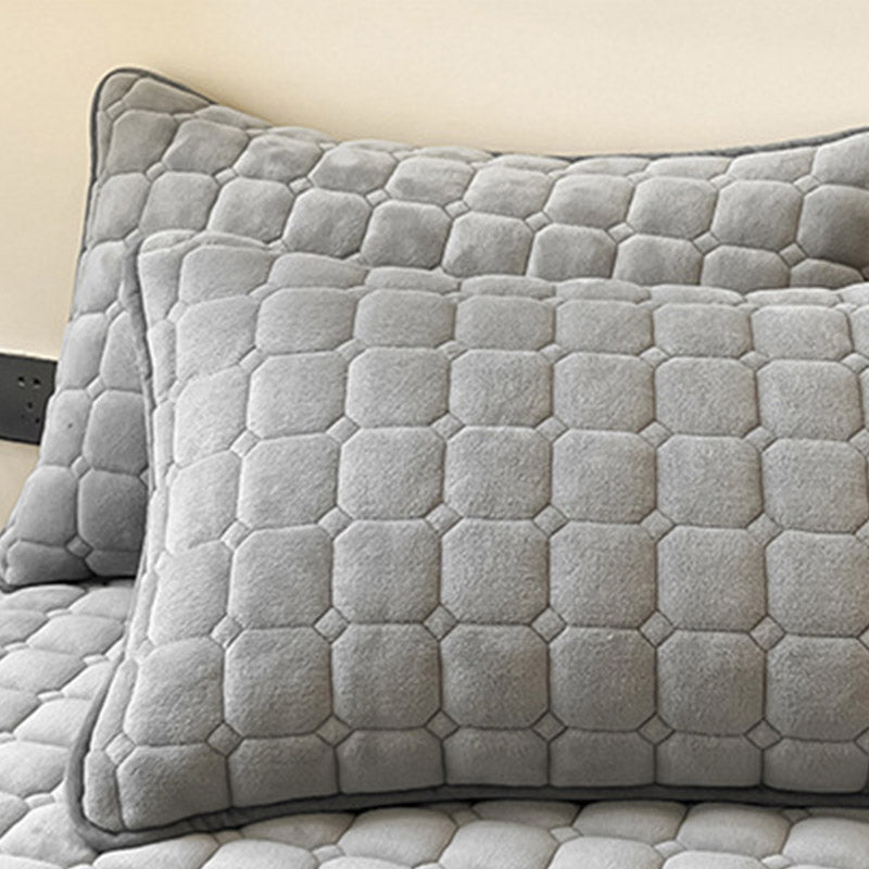 Moderne Fleece Deken met Vierkante Textuur voor Comfort en Multifunctioneel Gebruik 4