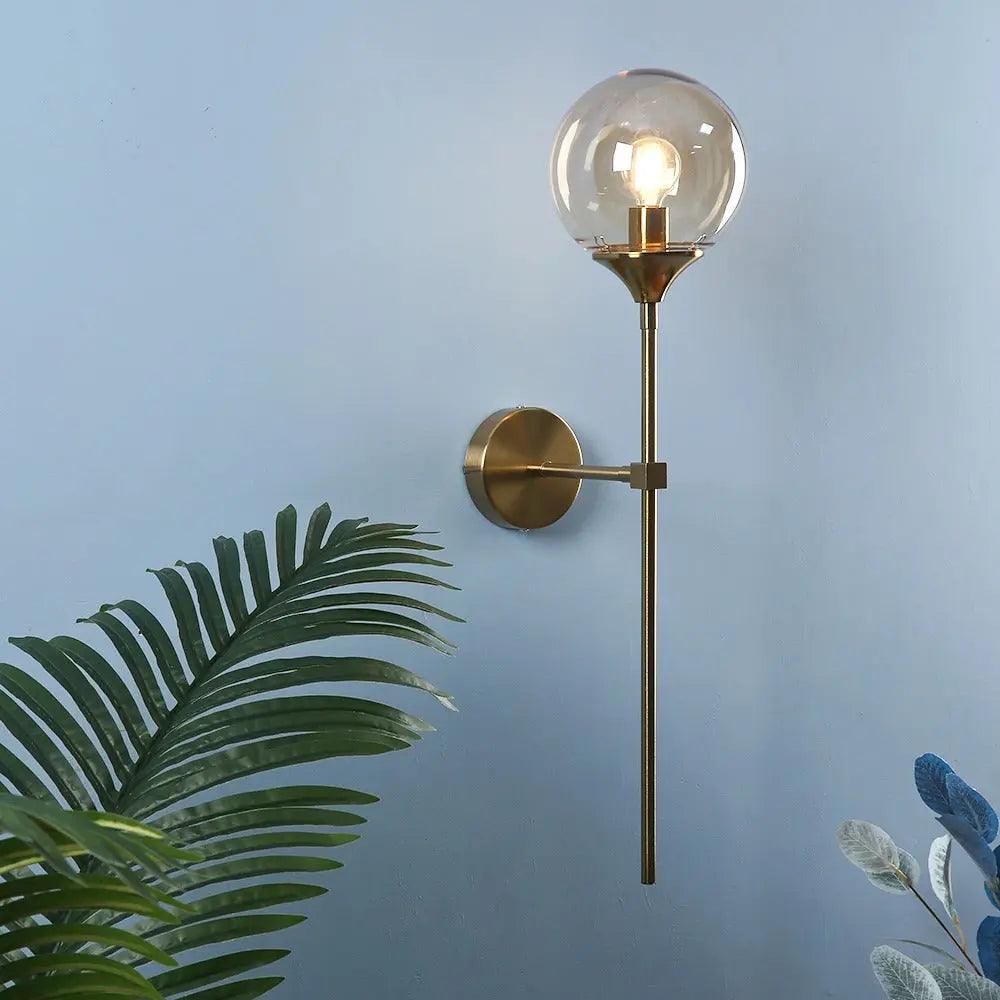 Moderne Glazen Wandlamp Goud - Elegante Wandverlichting voor Binnen en Muurlamp Decoratie 2