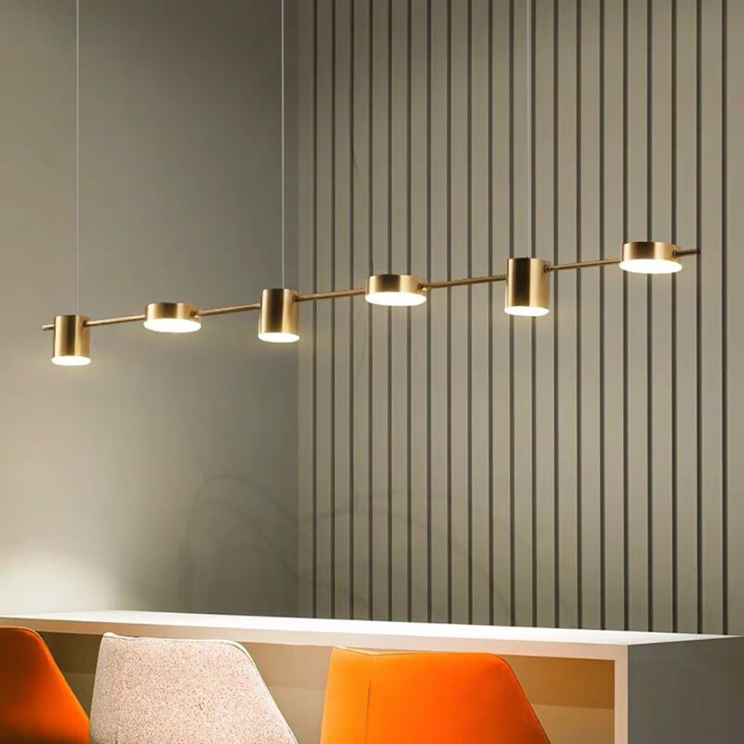 Moderne Hanglamp Zwart en Goud voor Eettafel en Woonkamer met Verstelbare Lichtbronnen 11