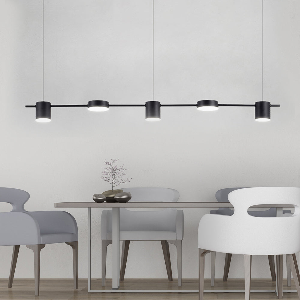 Moderne Hanglamp Zwart en Goud voor Eettafel en Woonkamer met Verstelbare Lichtbronnen 9