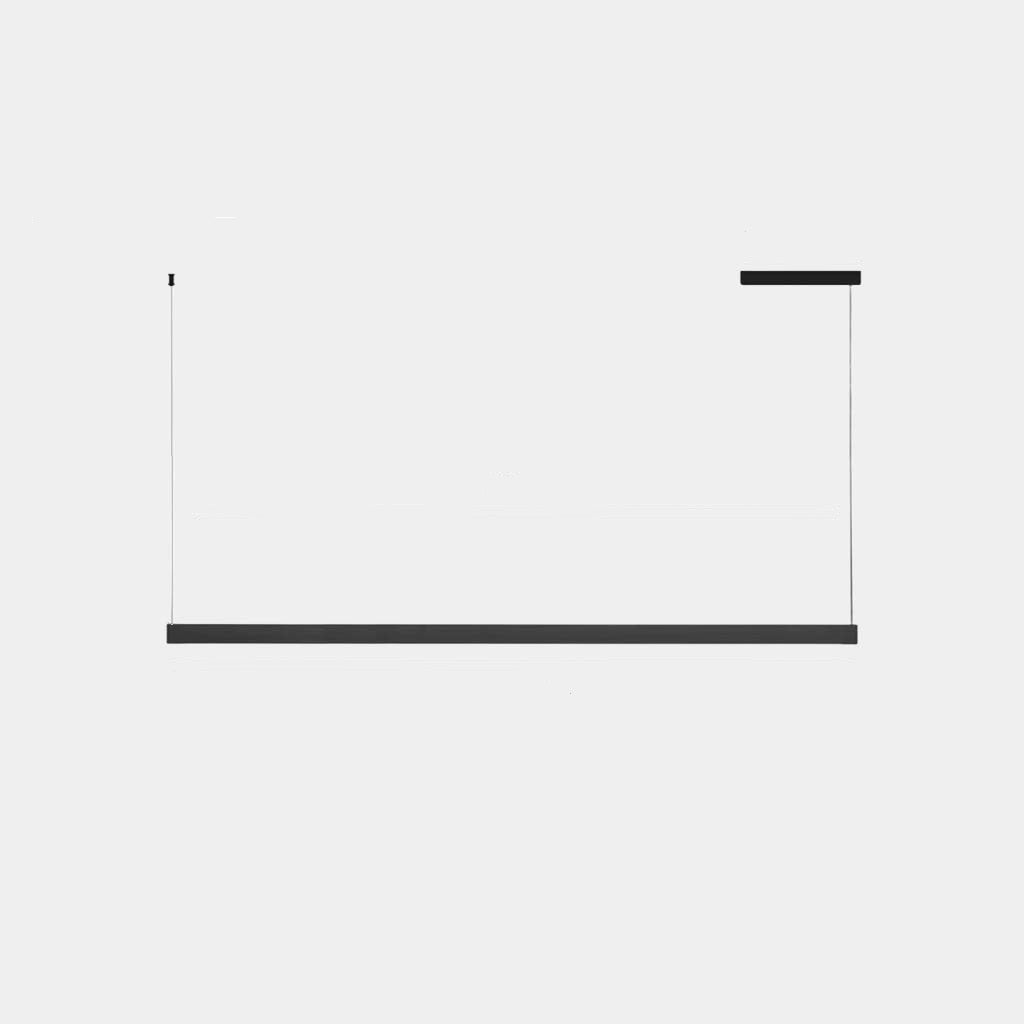 Hanglamp Modern Zwart met Dimbare LED en Verstelbare Lichtkleuren L160cm*W3.2cm*H5cm (102W)