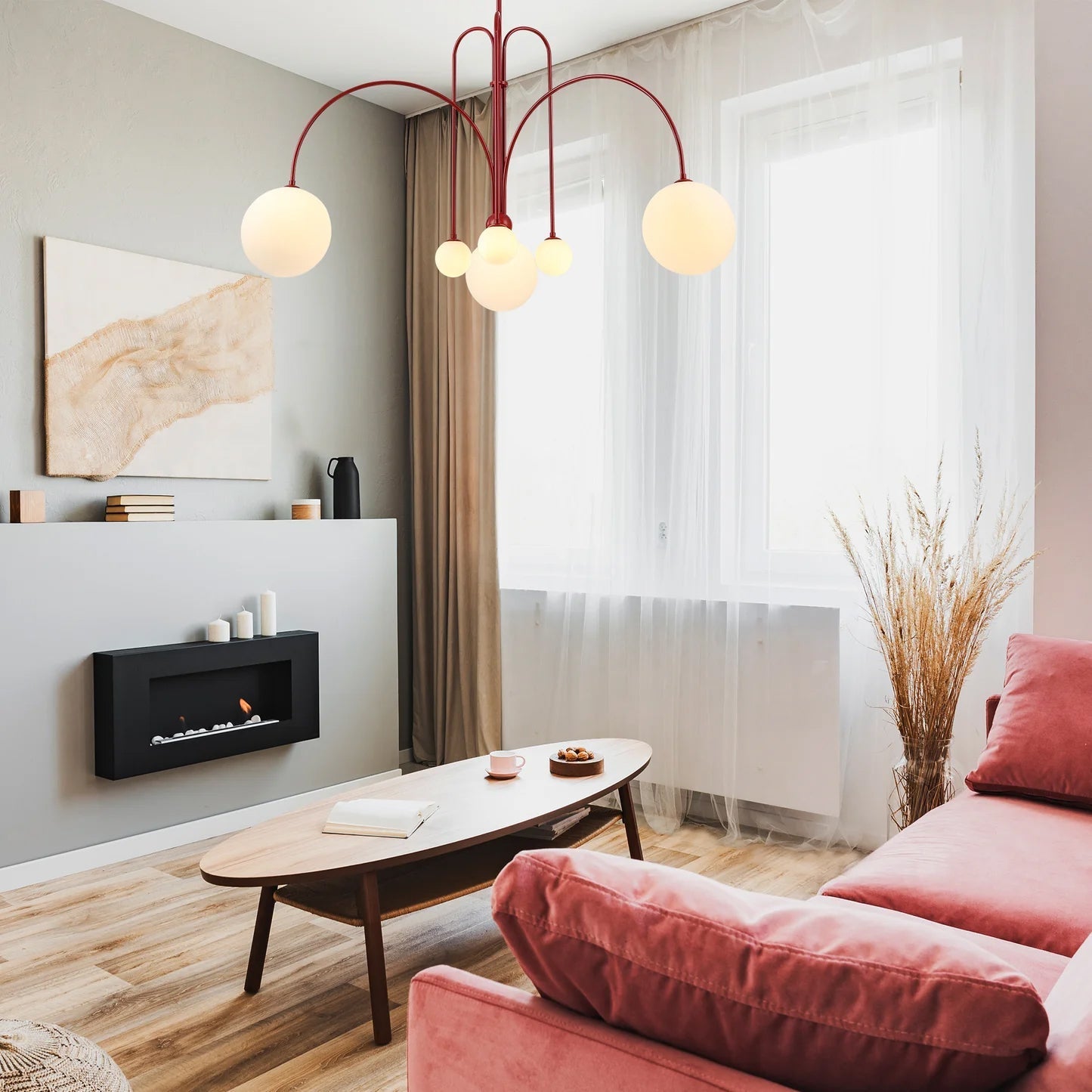 Moderne Hanglamp Zwart van Metaal en Glas voor Eettafel of Woonkamer 7