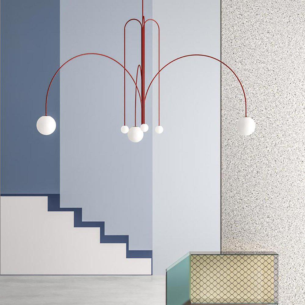 Moderne Hanglamp Zwart van Metaal en Glas voor Eettafel of Woonkamer 8
