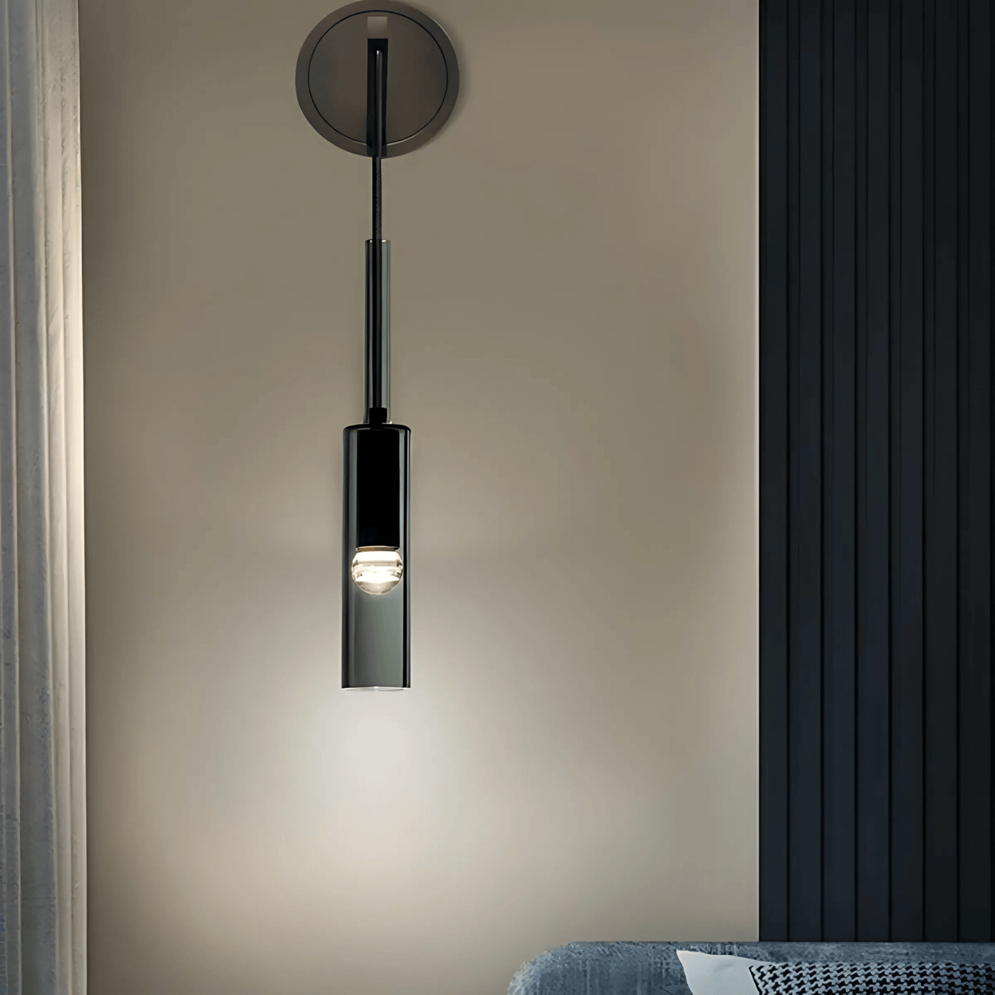 Moderne Hanglamp Zwart voor Eettafel of Woonkamer - Abacus Collectie met Rookglas 6