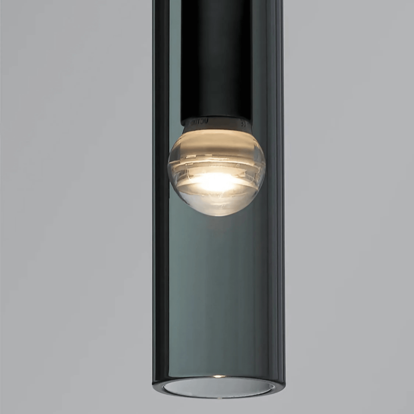 Moderne Hanglamp Zwart voor Eettafel of Woonkamer - Abacus Collectie met Rookglas 7