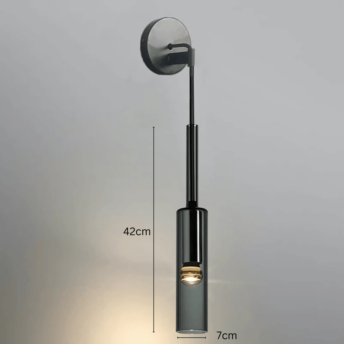 Moderne Hanglamp Zwart voor Eettafel of Woonkamer - Abacus Collectie met Rookglas 9