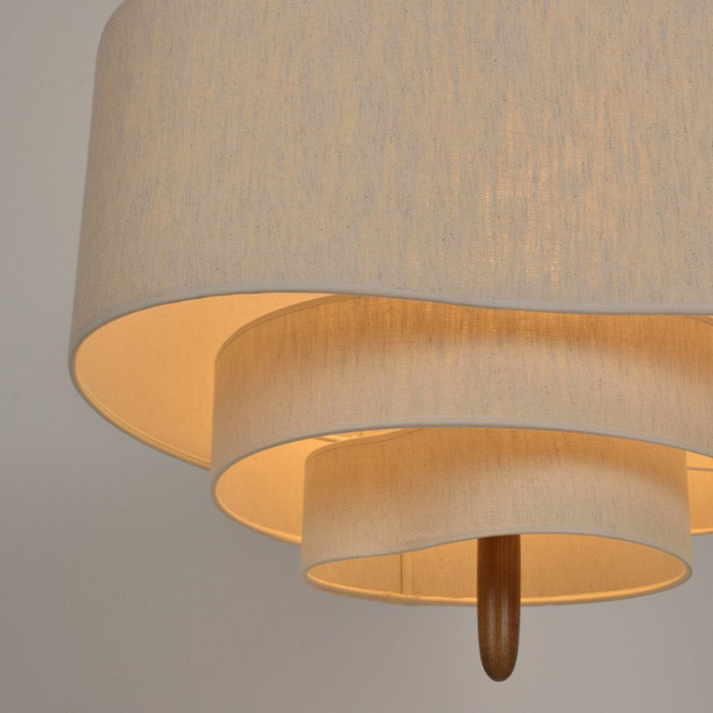 Moderne Hanglamp met Stoffen Kap en Minimalistisch Design voor Sfeervolle Verlichting