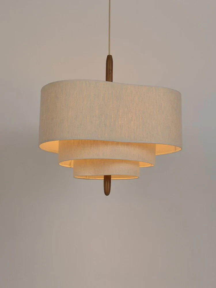 Moderne Kroonluchter van Stof voor Woonkamer en Slaapkamer - Minimalistisch Design met LED Verlichting 4