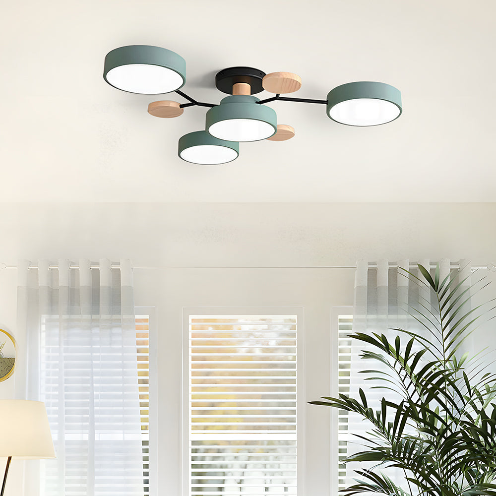 Moderne LED Ronde Plafondlamp Meervoudig