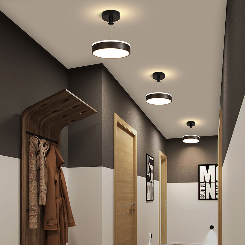 Moderne LED Plafondlamp in Zwart met Elegante Ontwerp voor Slaapkamer en Woonkamer 6