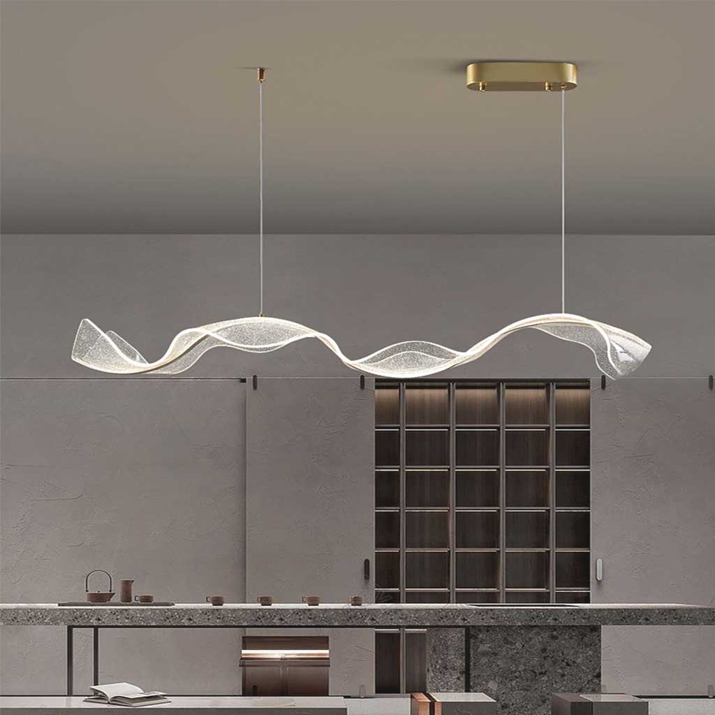 Moderne Luxe Hanglamp met Gouden Accenten voor Woonkamer of Eettafel - Dimbaar LED Design 4