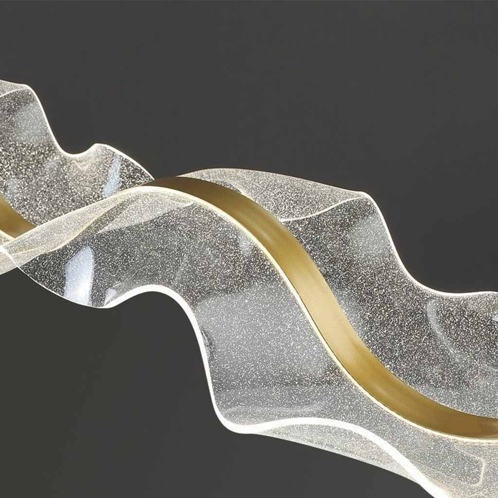Moderne Luxe Hanglamp met Gouden Accenten voor Woonkamer of Eettafel - Dimbaar LED Design 5