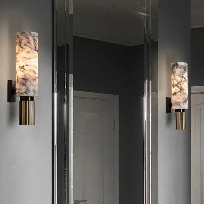 Moderne Marmeren Wandlamp - Stijlvolle Muurlamp voor Binnen in Woonkamer en Slaapkamer 2