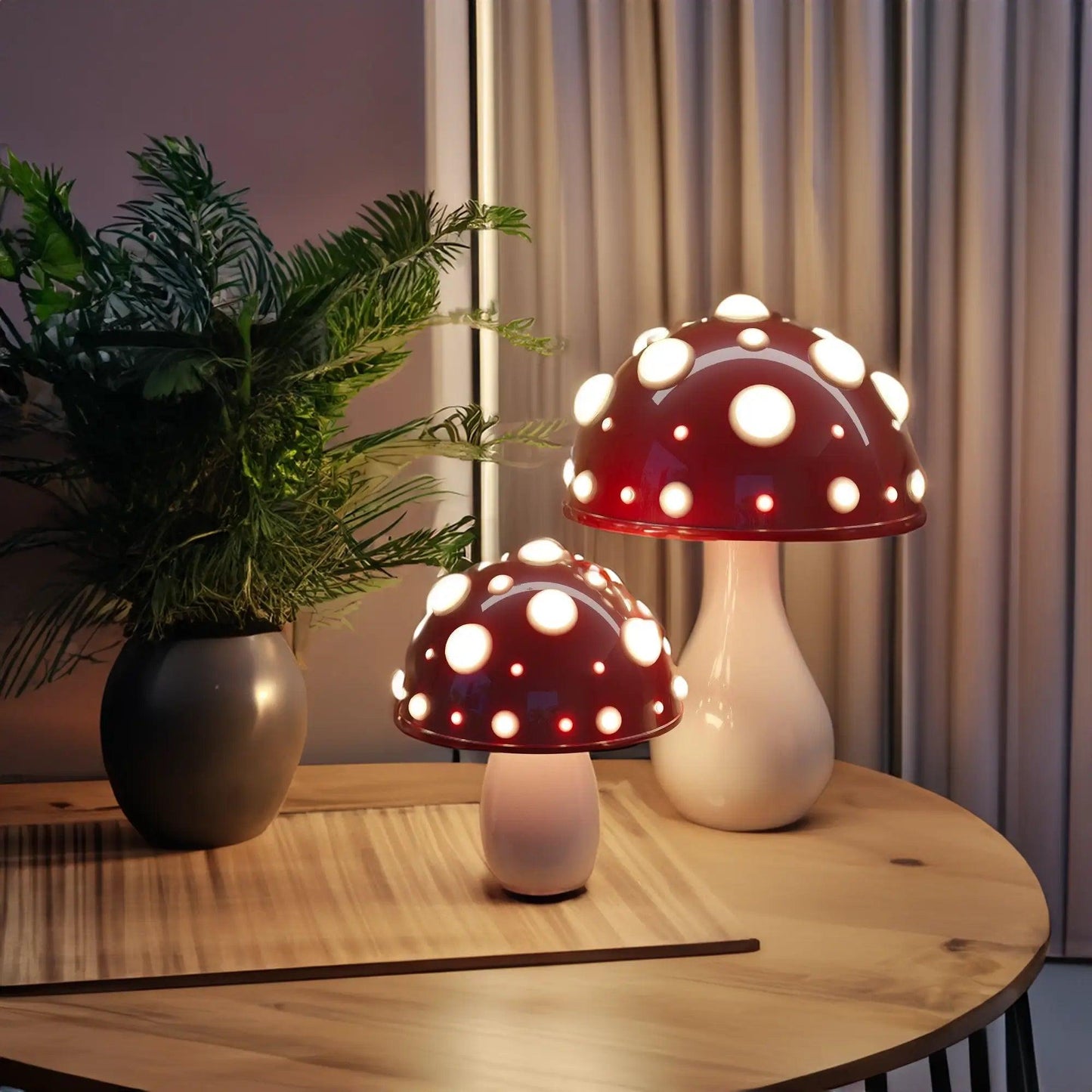 Moderne Paddenstoel Lamp met Dimbare LED Verlichting – Staande Lamp voor Binnengebruik 6