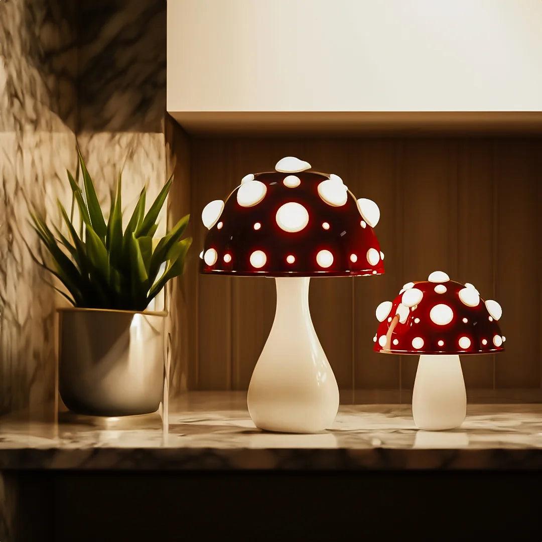 Moderne Paddenstoel Lamp met Dimbare LED Verlichting – Staande Lamp voor Binnengebruik 7