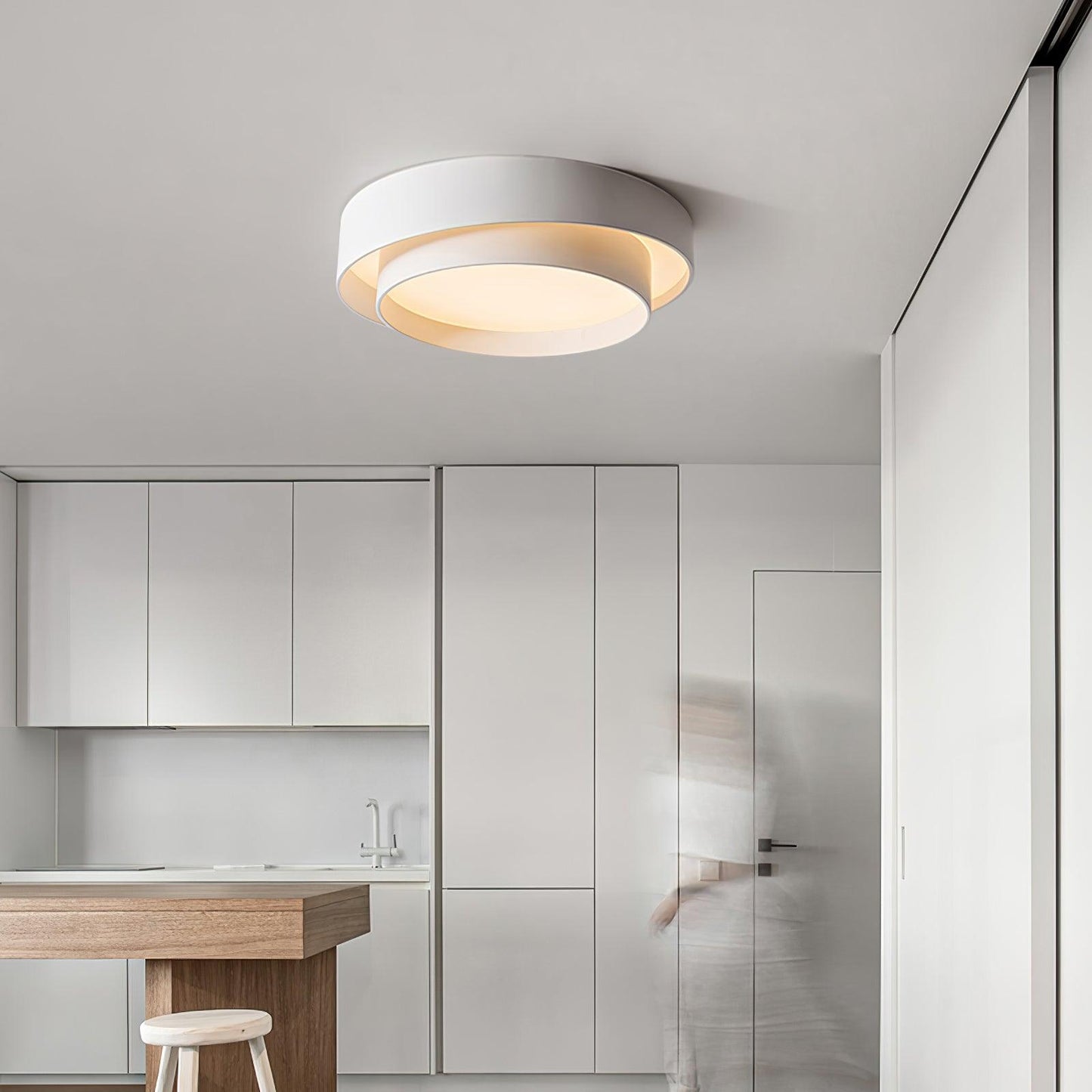 Moderne Plafondlamp Zwart met LED Verlichting – Minimalistische Plafonniere voor Slaapkamer en Woonkamer 4