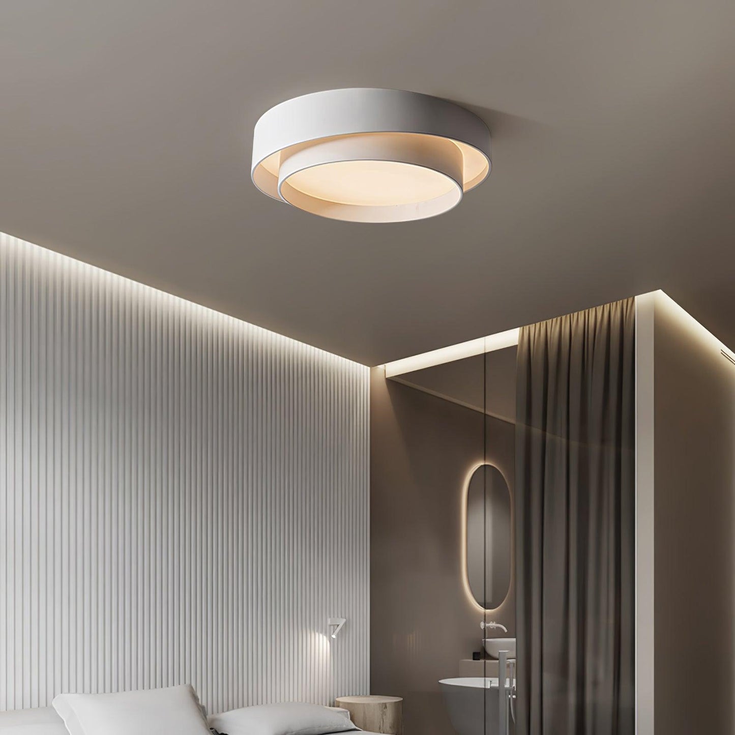 Moderne Plafondlamp Zwart met LED Verlichting – Minimalistische Plafonniere voor Slaapkamer en Woonkamer 5