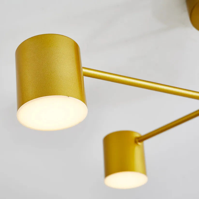 Moderne Plafondlamp met 6 Lichten en Verstelbare Kleurmodi – Scandinavisch Ontwerp voor Eetkamer en Keuken 3