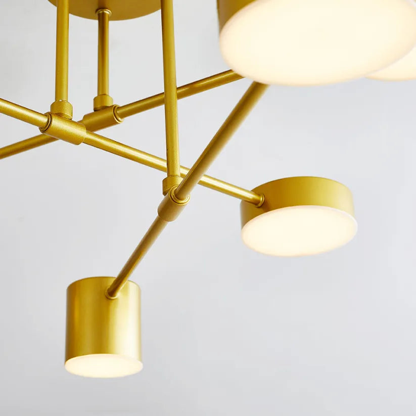 Moderne Plafondlamp met 6 Lichten en Verstelbare Kleurmodi – Scandinavisch Ontwerp voor Eetkamer en Keuken 5