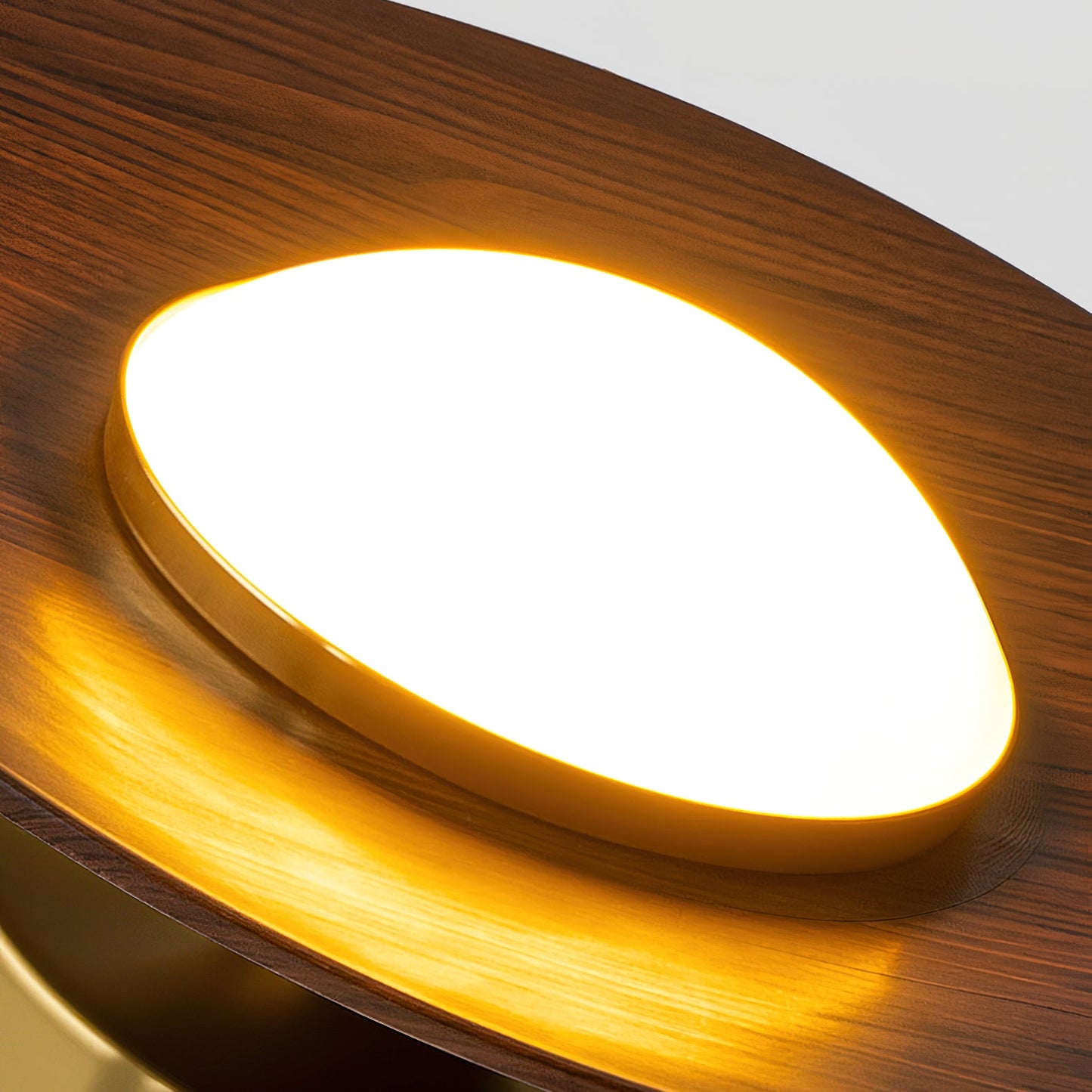 Moderne Plafondlamp met Houten Accent – Geïntegreerde LED Plafonnière voor Slaapkamer en Keuken 5