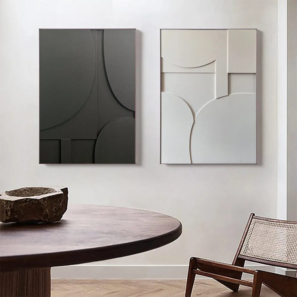 Moderne Schilderijen – Geometrisch Kunstwerk voor aan de Muur in Diverse Maten 1
