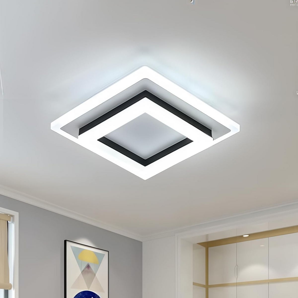 Moderne LED Plafondlamp Vierkant voor Slaapkamer en Hal