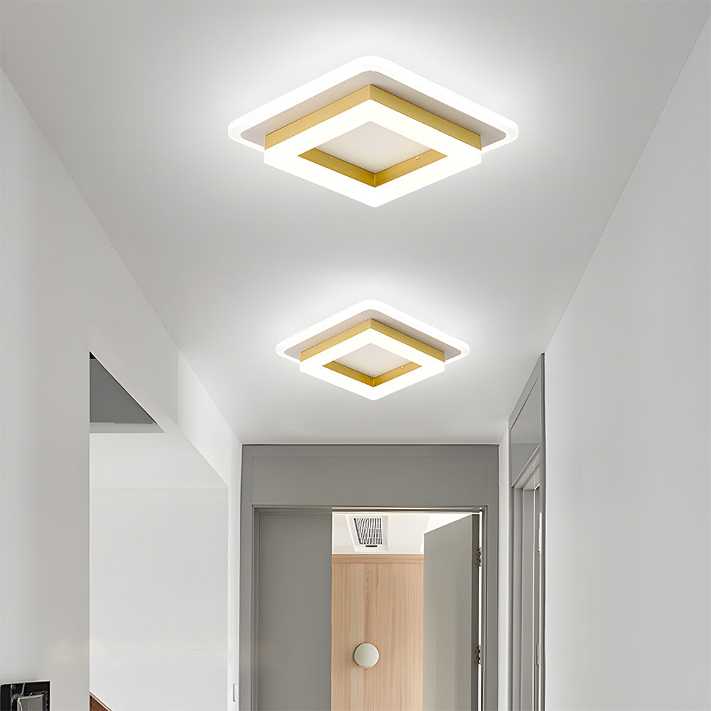 Moderne Vierkante LED Plafondlamp voor Slaapkamer en Gang – 24W, 1920 Lumen Plafonniere 9
