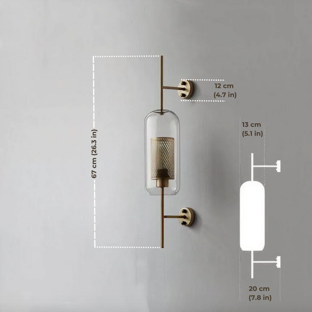 Moderne Wandlamp Alegria van Glas – Stijlvolle Muurlamp voor Binnen met E27 Fitting 2