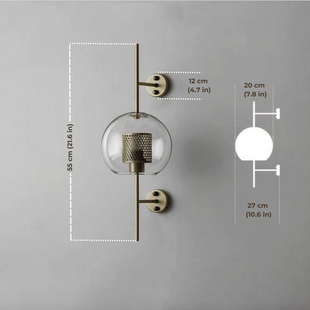 Moderne Wandlamp Alegria van Glas – Stijlvolle Muurlamp voor Binnen met E27 Fitting 3