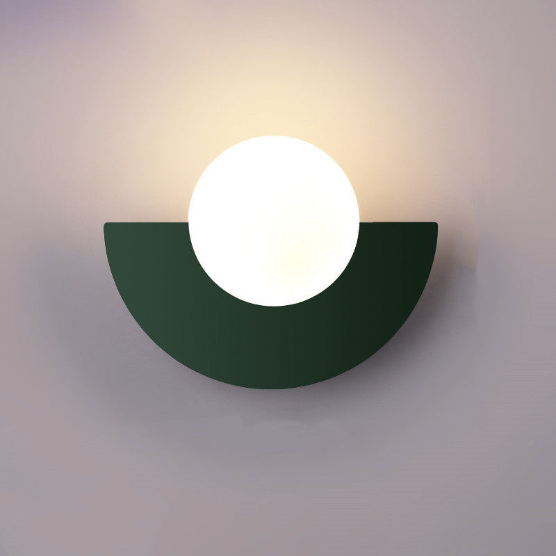 Moderne Wandlamp Zwart met Glazen Halfronde Schaduw voor Binnen – Minimalistische Muurlamp 14