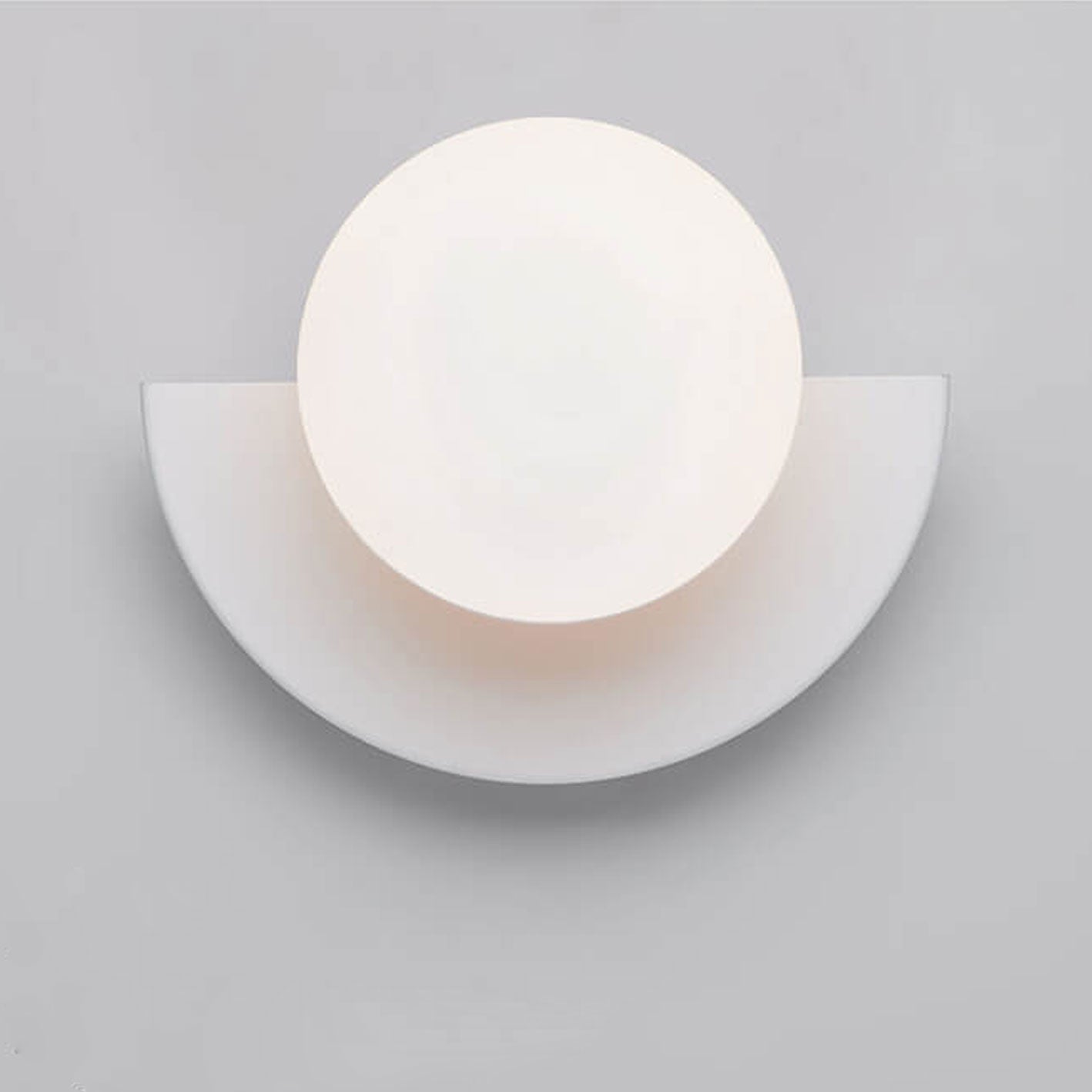 Moderne Wandlamp Zwart met Glazen Halfronde Schaduw voor Binnen – Minimalistische Muurlamp 7